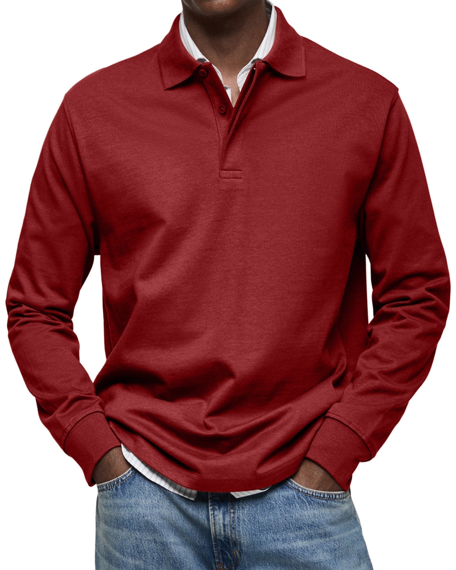 Polo Casual Alexandre™ à Manches Longues