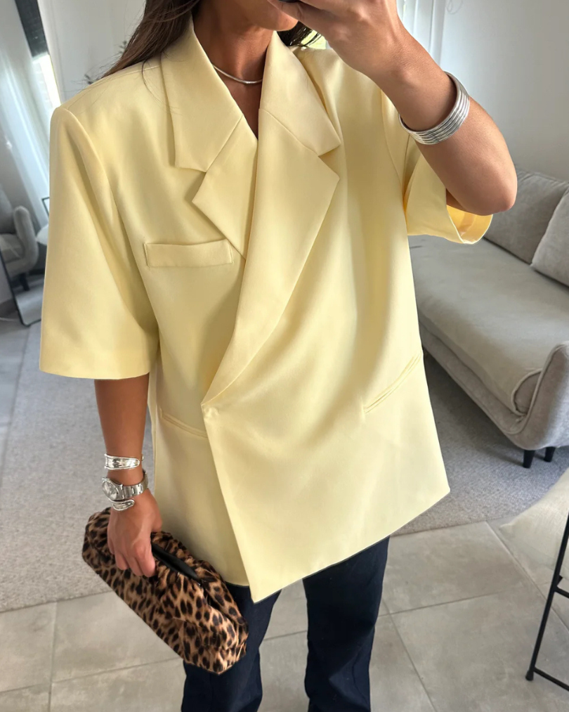 NOMU&KAEL | Blazer jaune beurre