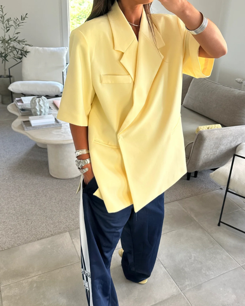 NOMU&KAEL | Blazer jaune beurre