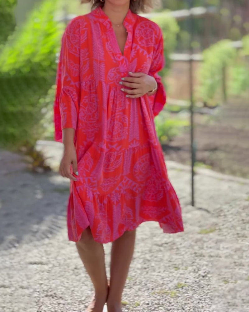 SARA - Robe boho à manches larges
