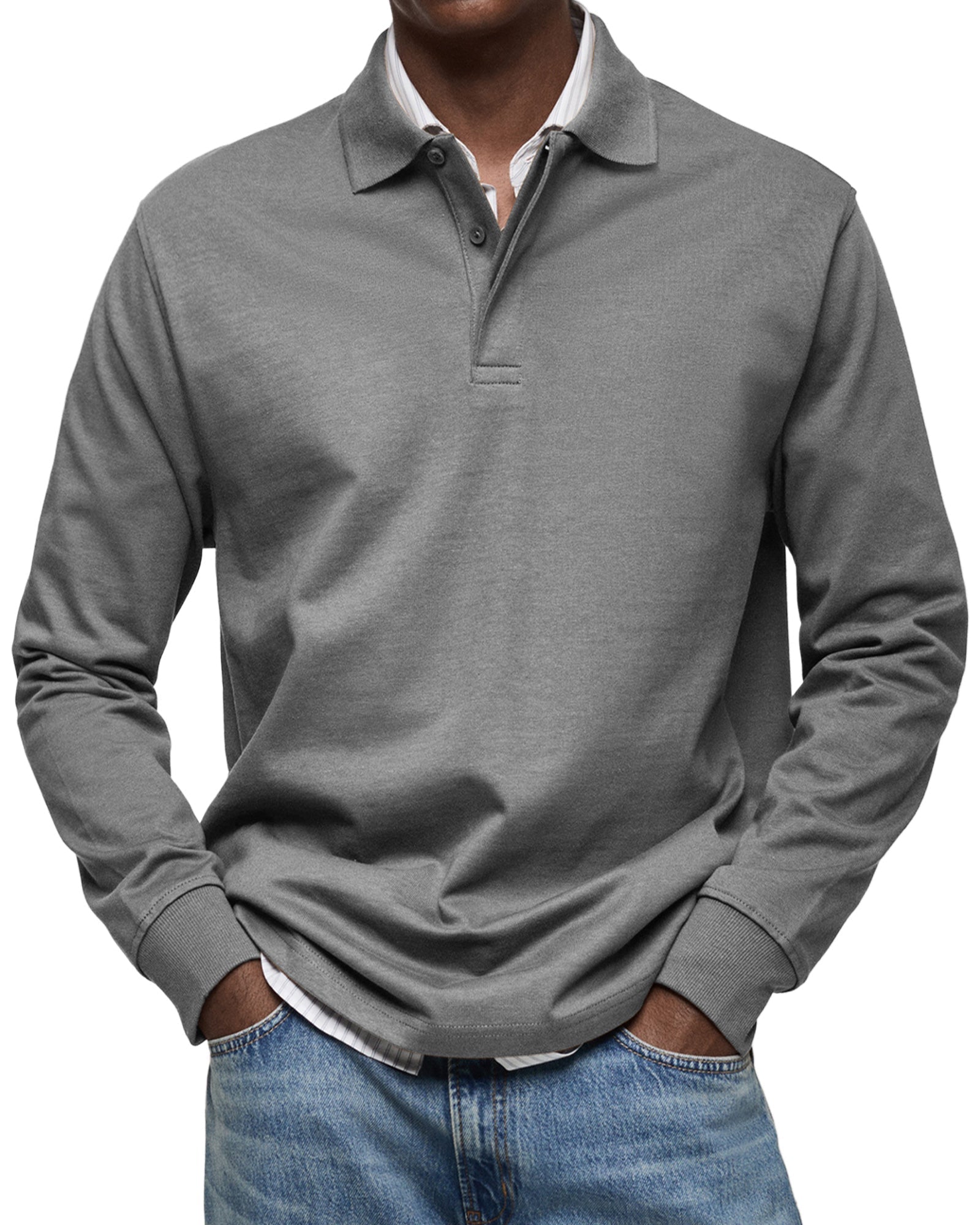 Polo Casual Alexandre™ à Manches Longues
