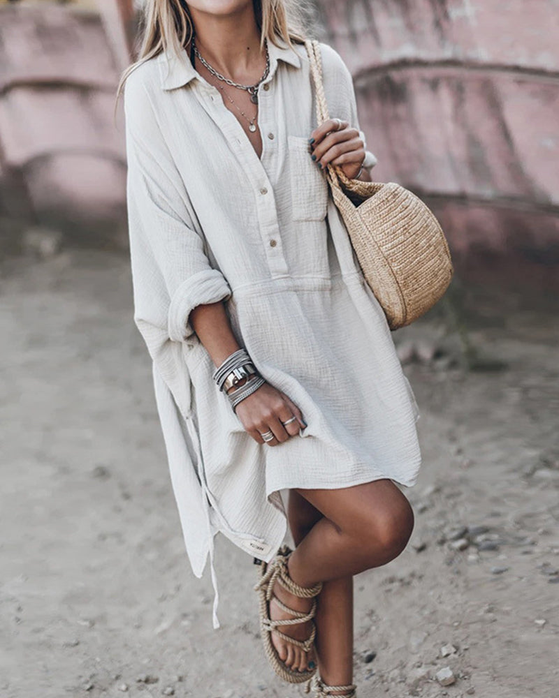 DALIA - Elegant Shirt Dress