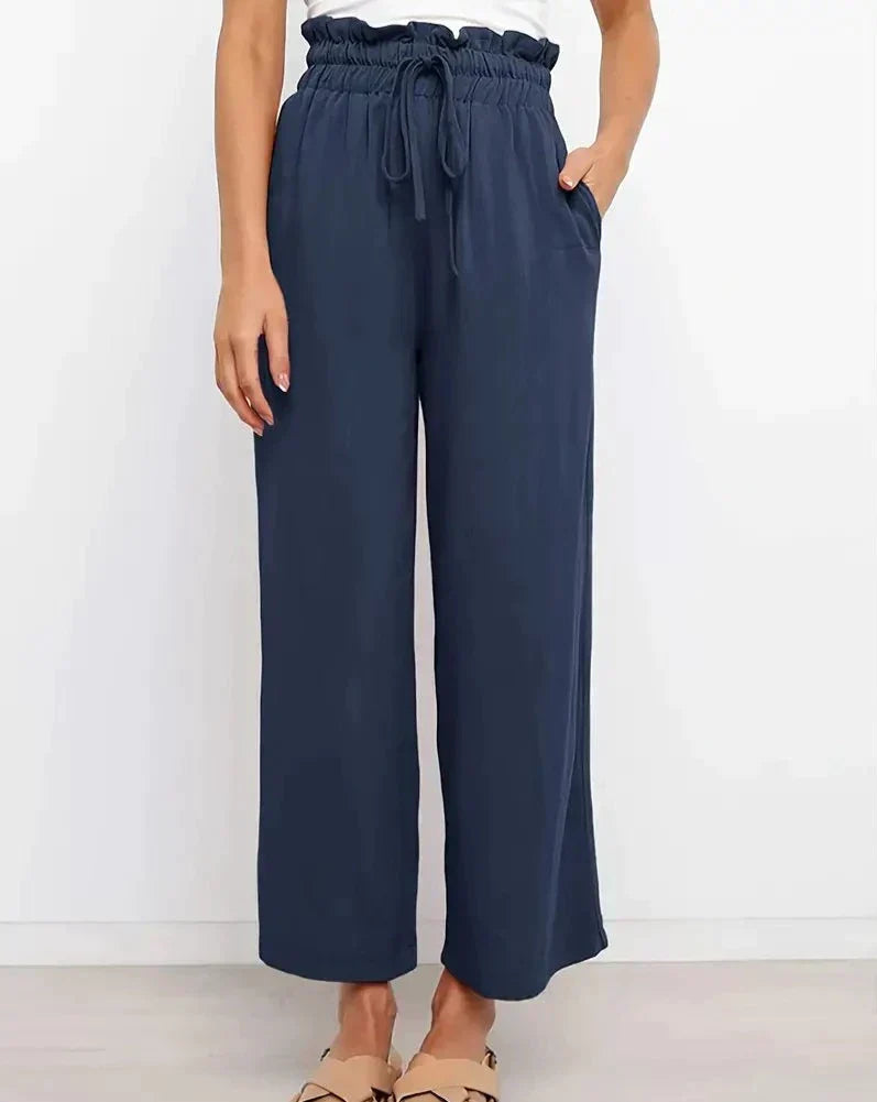 Yamira - Pantalones de Lino Cómodos