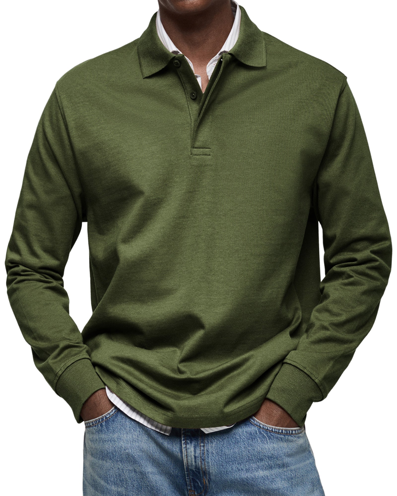 Polo Casual Alexandre™ à Manches Longues