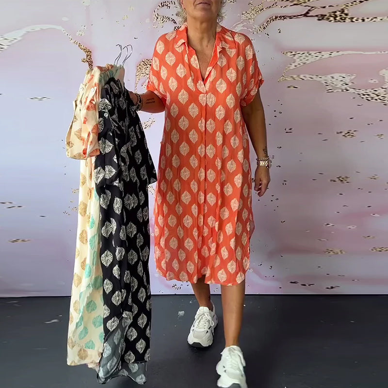 Lisette™ | Robe Chemise Fluide et Moderne