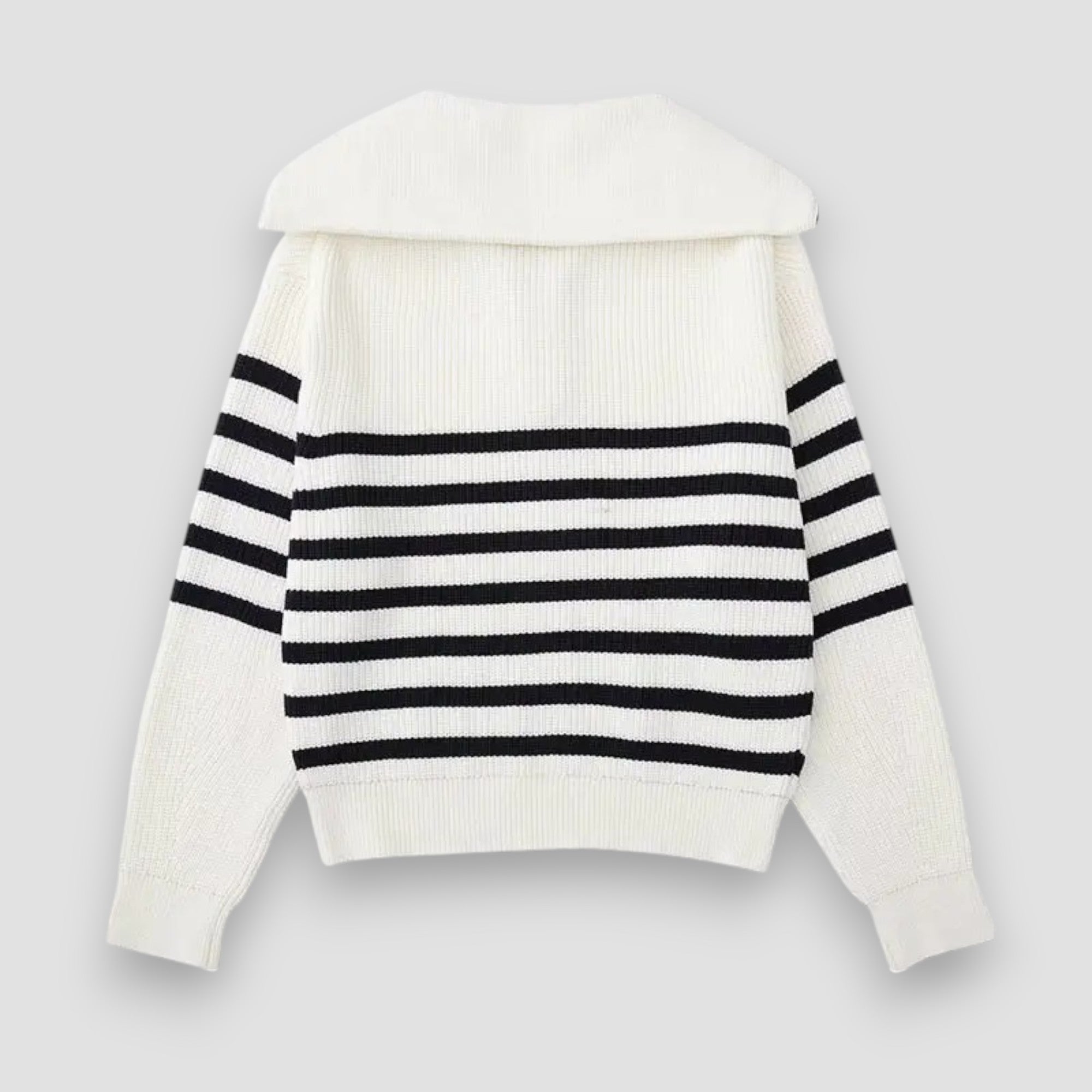 Marceau™ | Pull Zippé Rayé