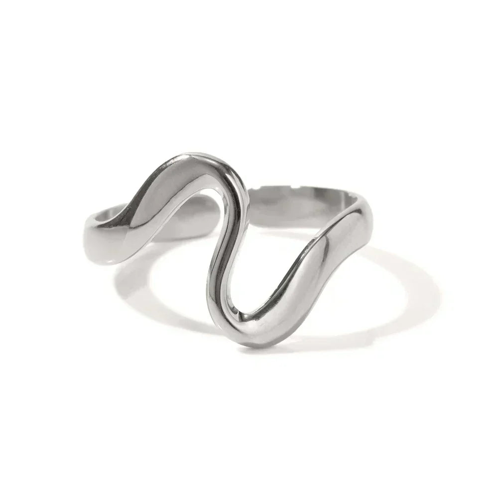Aurélie | Bague Vague Minimaliste