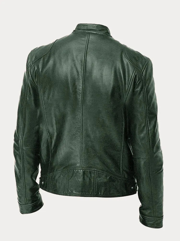 Tobias™ - Veste en cuir casual