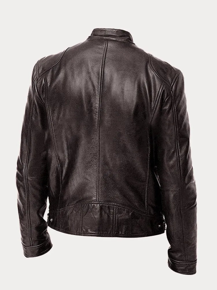 Tobias™ - Veste en cuir casual