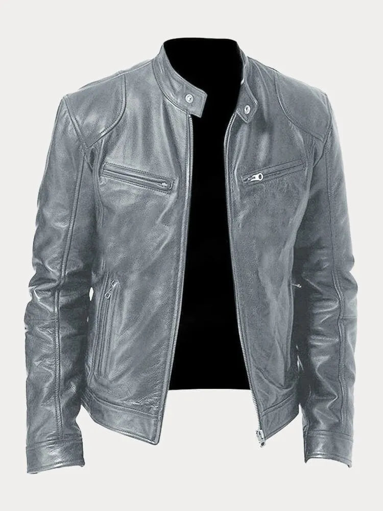 Tobias™ - Veste en cuir casual