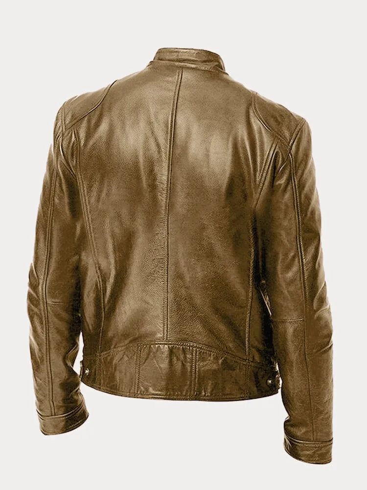 Tobias™ - Veste en cuir casual