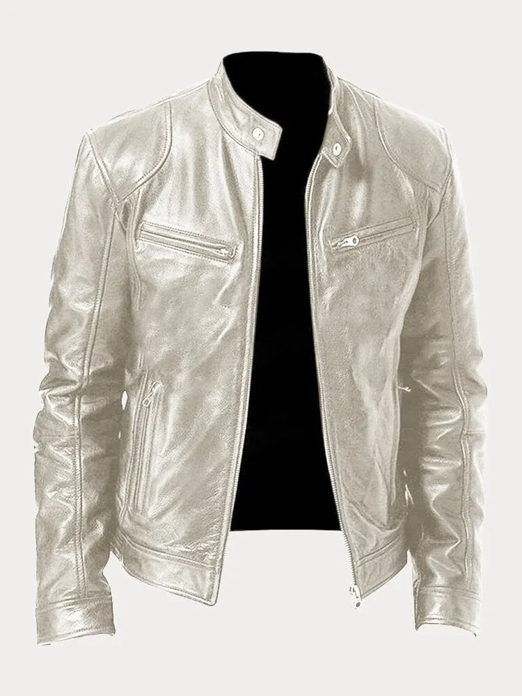 Tobias™ - Veste en cuir casual