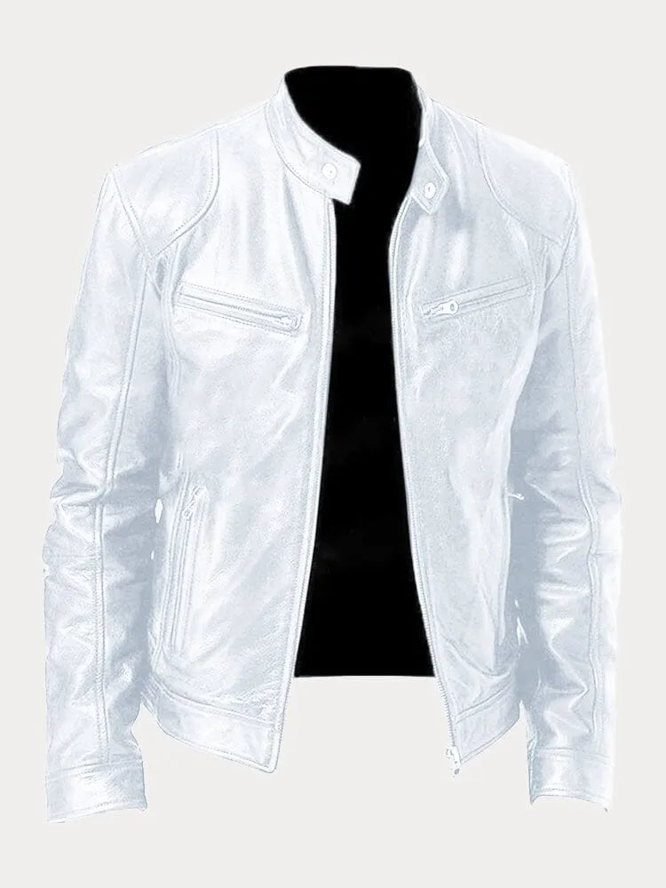 Tobias™ - Veste en cuir casual