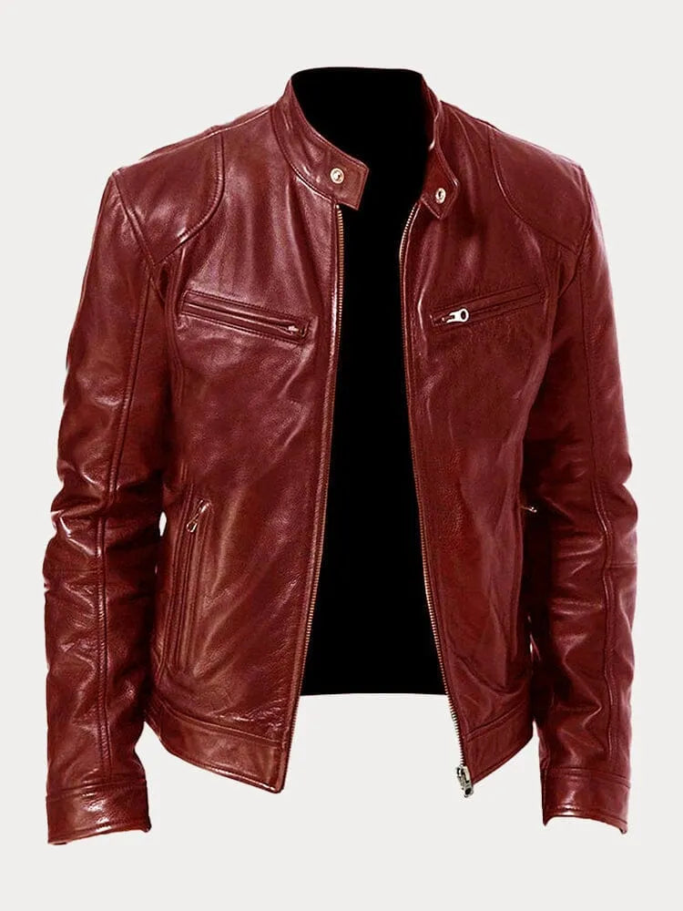 Tobias™ - Veste en cuir casual