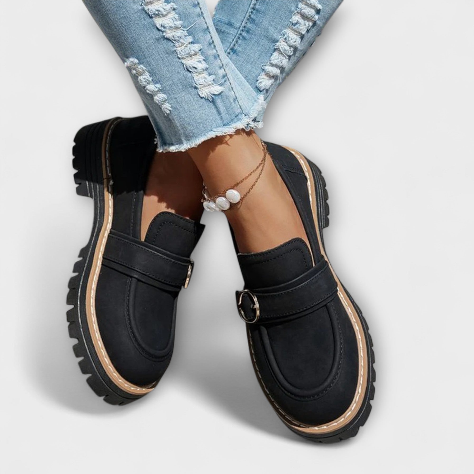 Lora – Mocassins Décontractés avec Bout Rond
