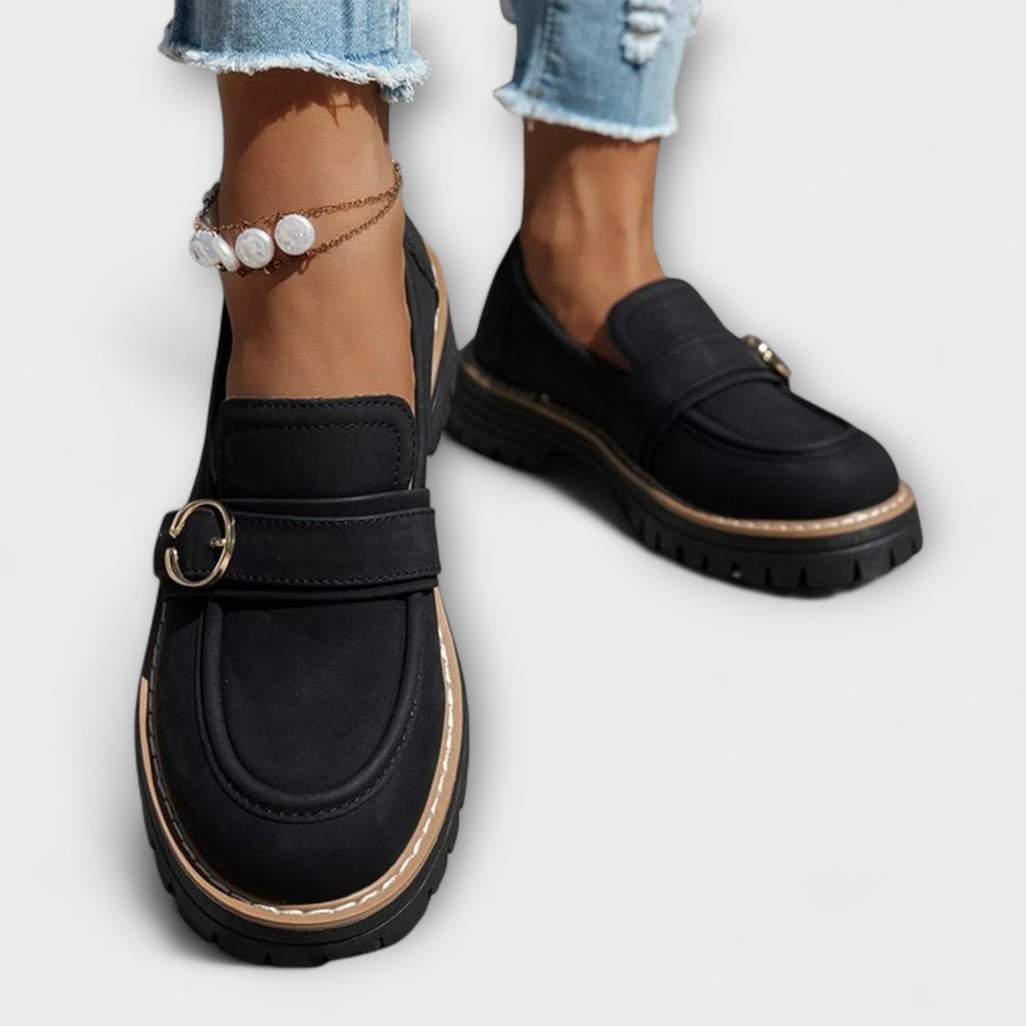Lora – Mocassins Décontractés avec Bout Rond