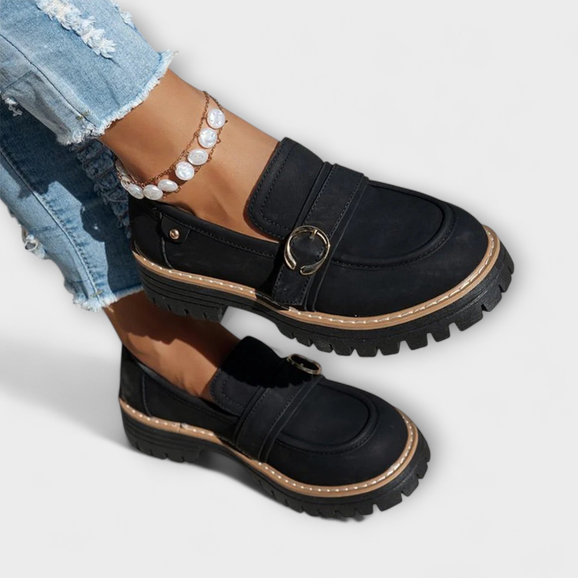 Lora – Mocassins Décontractés avec Bout Rond