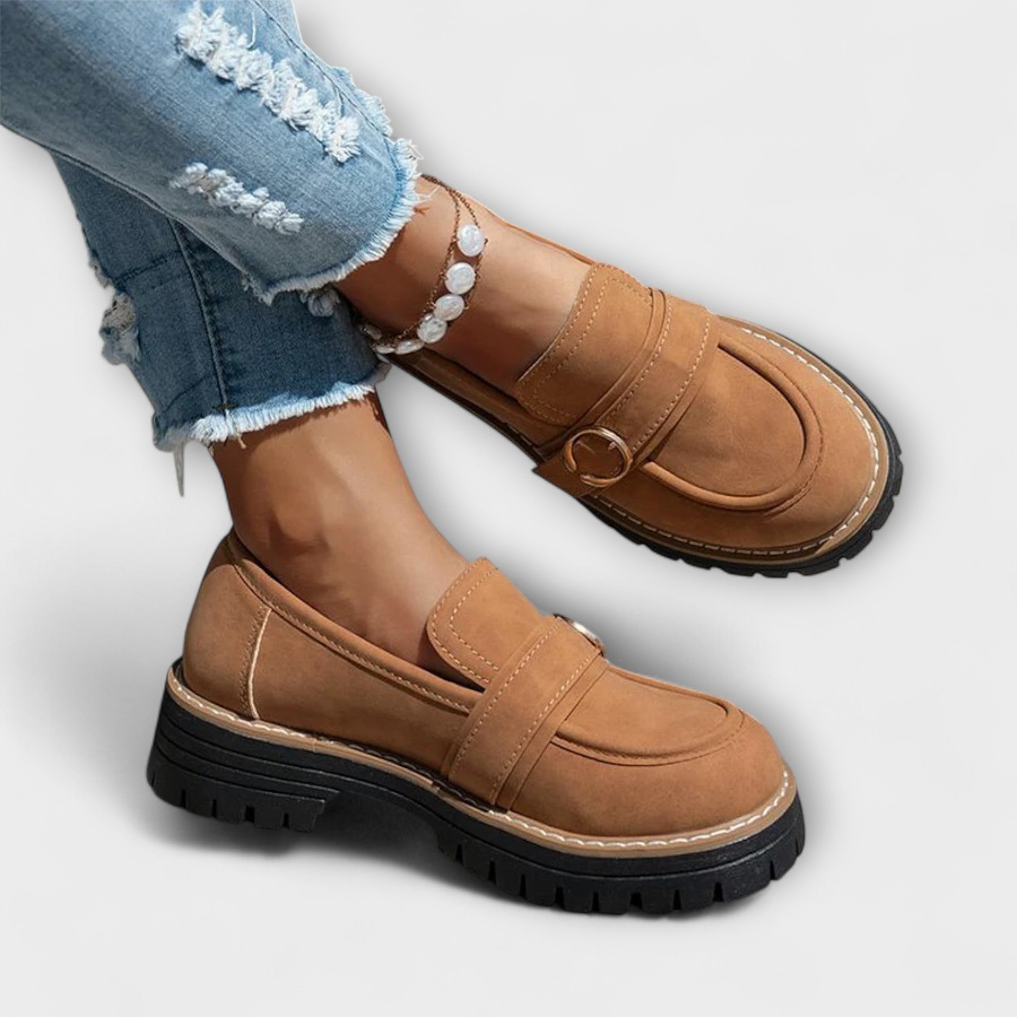 Lora – Mocassins Décontractés avec Bout Rond