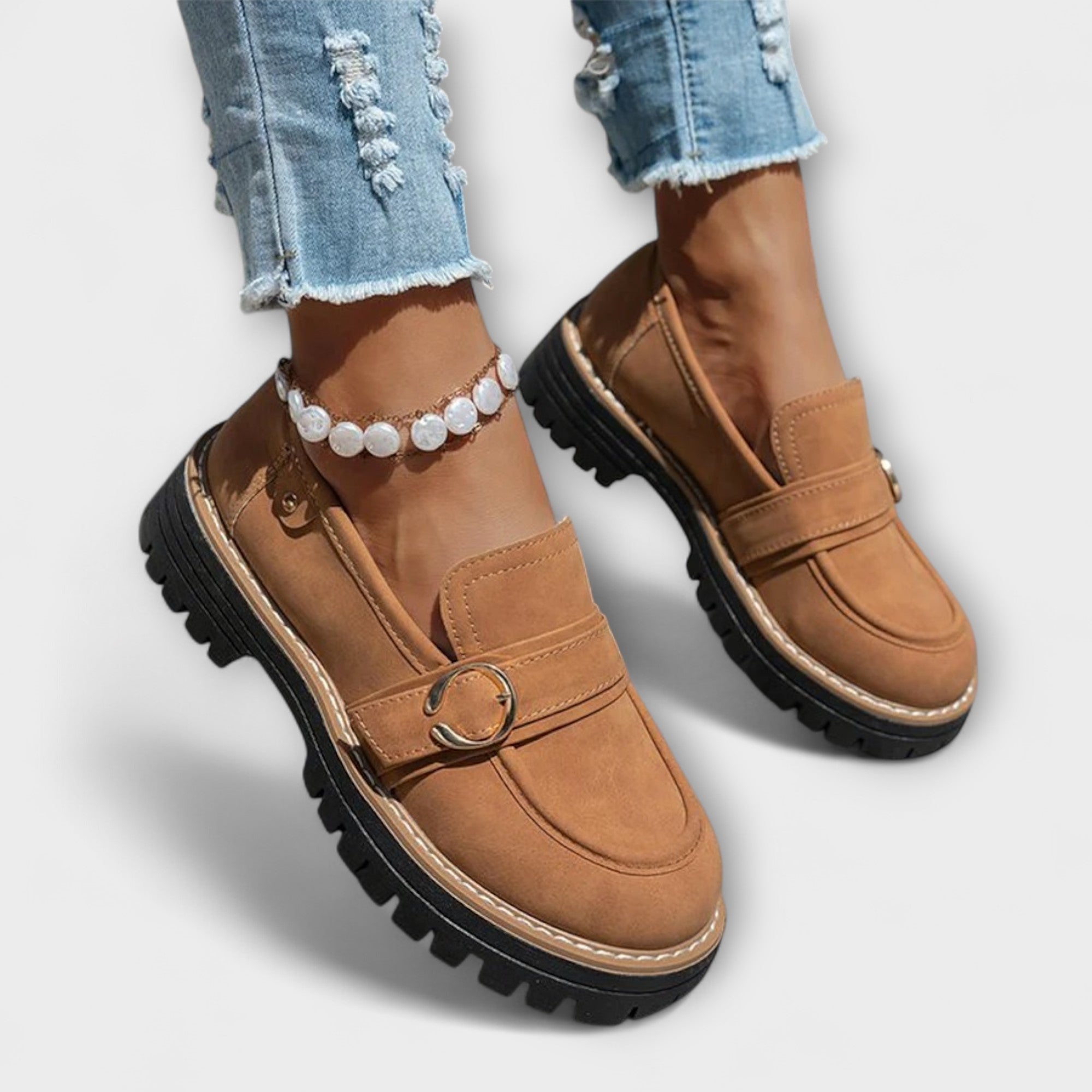 Lora – Mocassins Décontractés avec Bout Rond