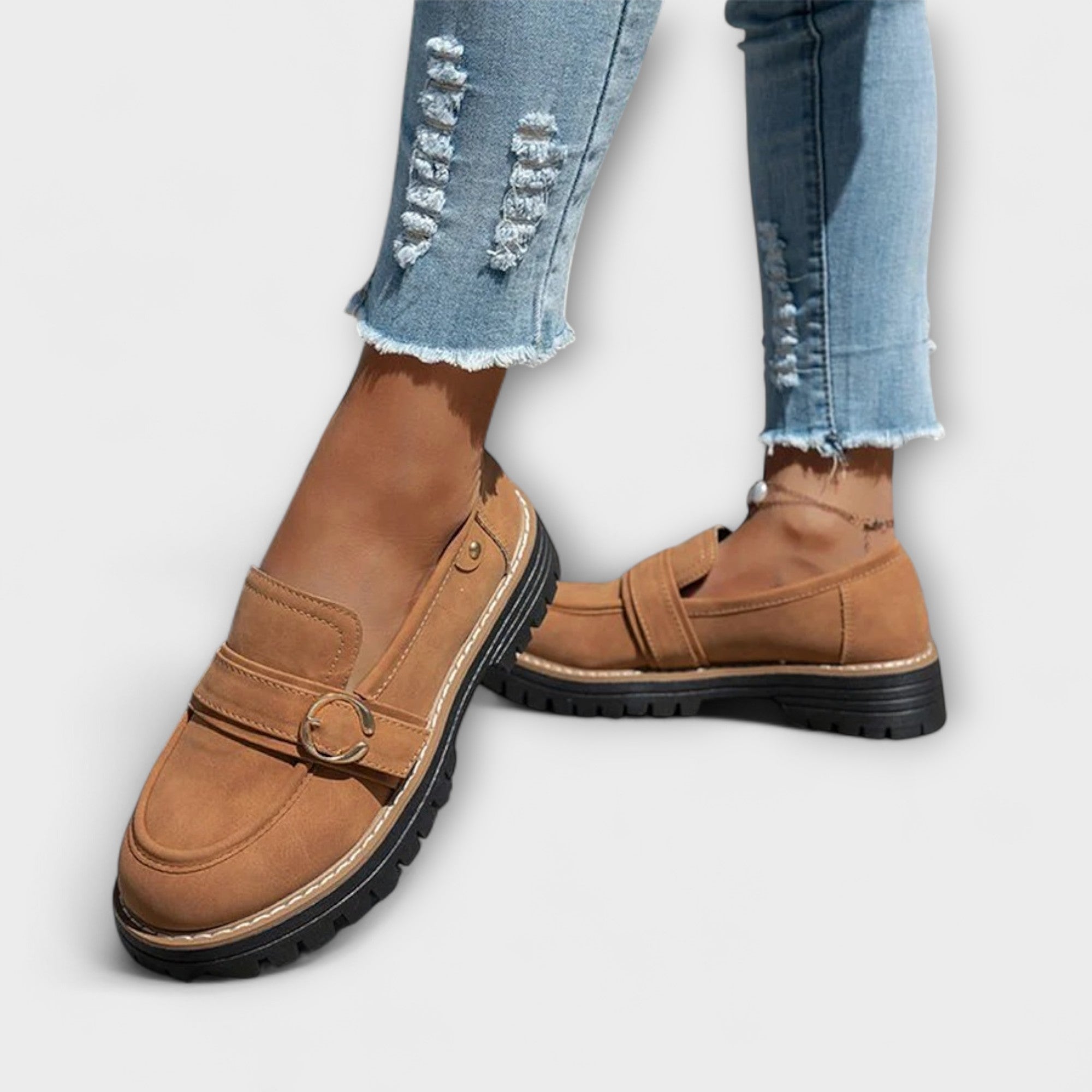 Lora – Mocassins Décontractés avec Bout Rond