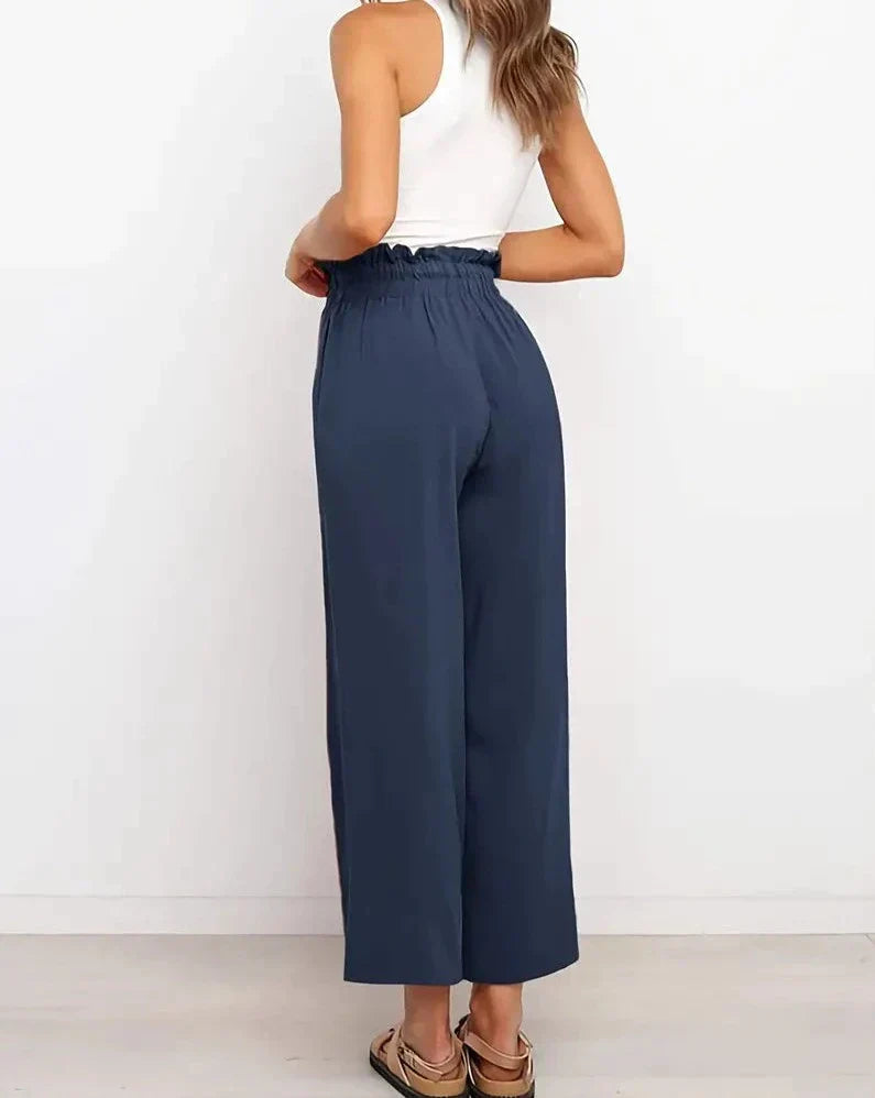 Yamira - Pantalones de Lino Cómodos