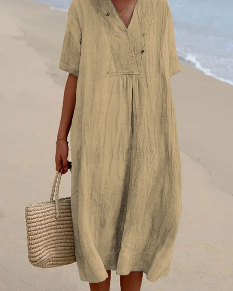 MYKA - LINEN STRAND ROBE