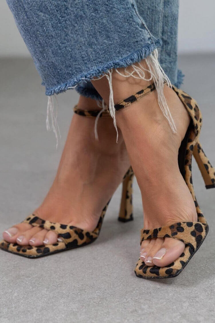 Giulia™ | Sandales à talons hauts avec imprimé animal