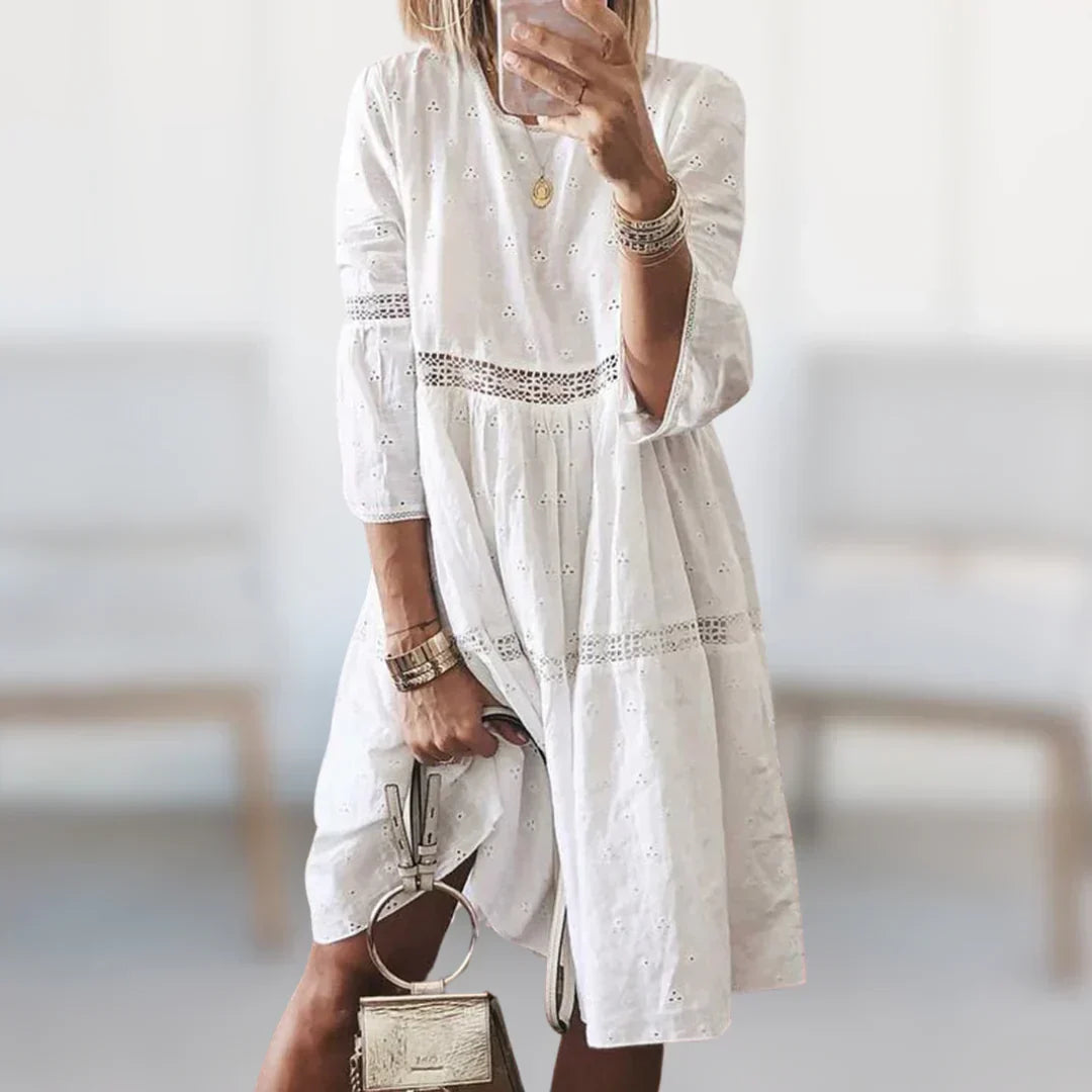 Manon™ | Robe Élégante Brodée