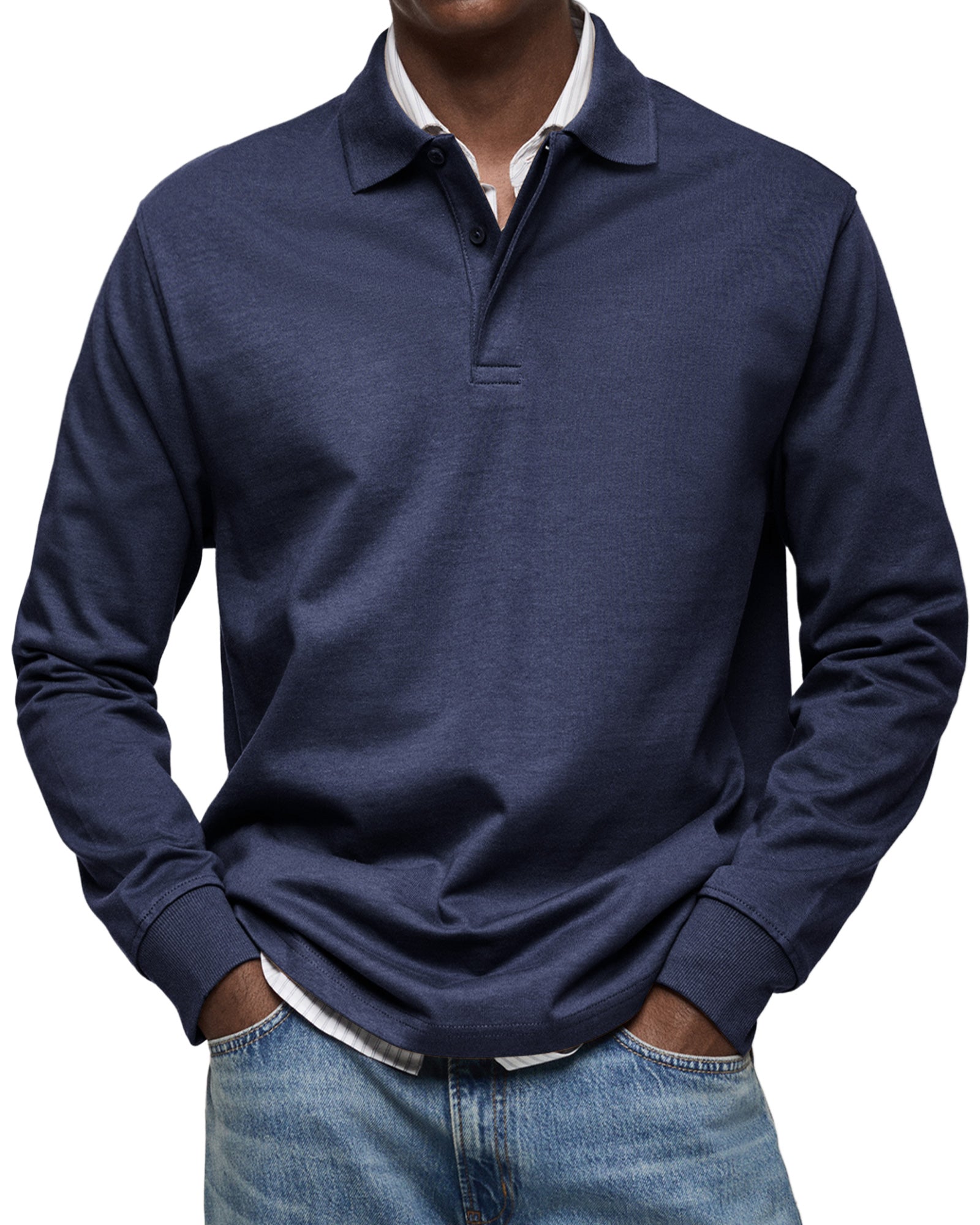 Polo Casual Alexandre™ à Manches Longues