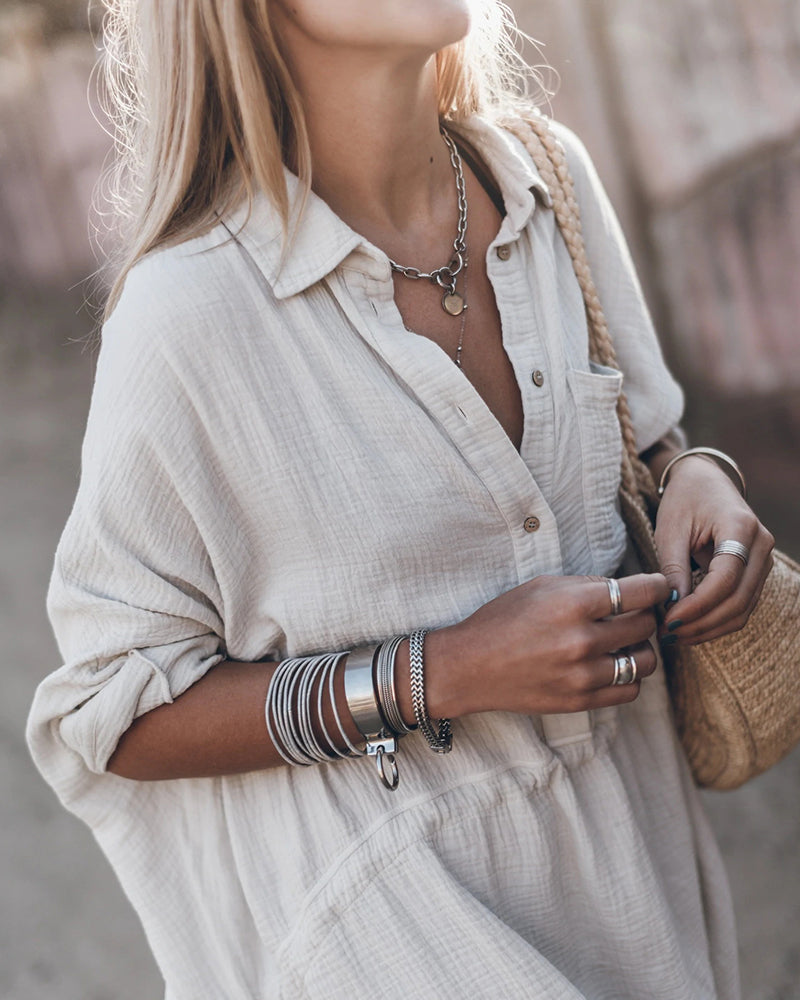 DALIA - Elegant Shirt Dress