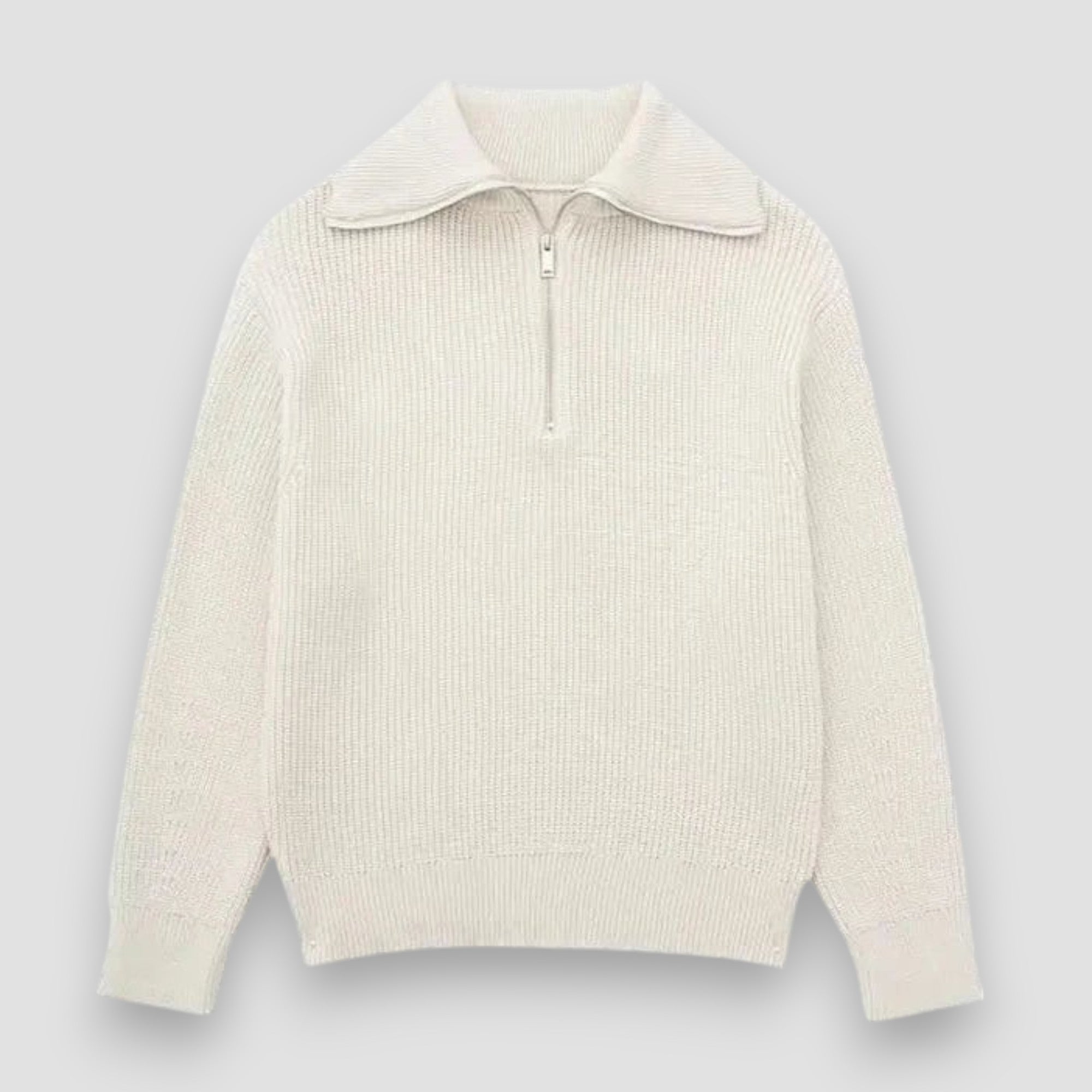 Marceau™ | Pull Zippé Rayé
