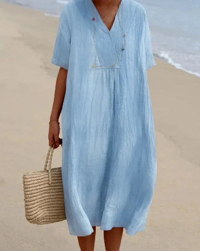MYKA - LINEN STRAND ROBE