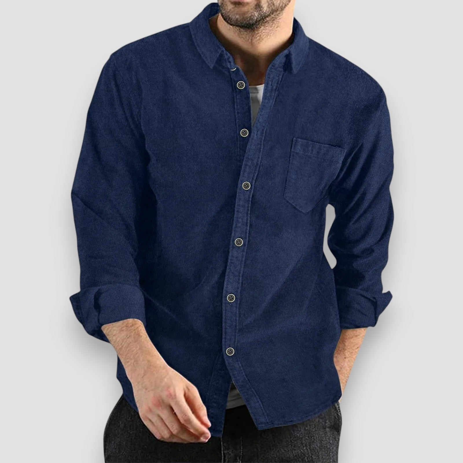 Georges™ | Chemise en Velours Côtelé Confortable