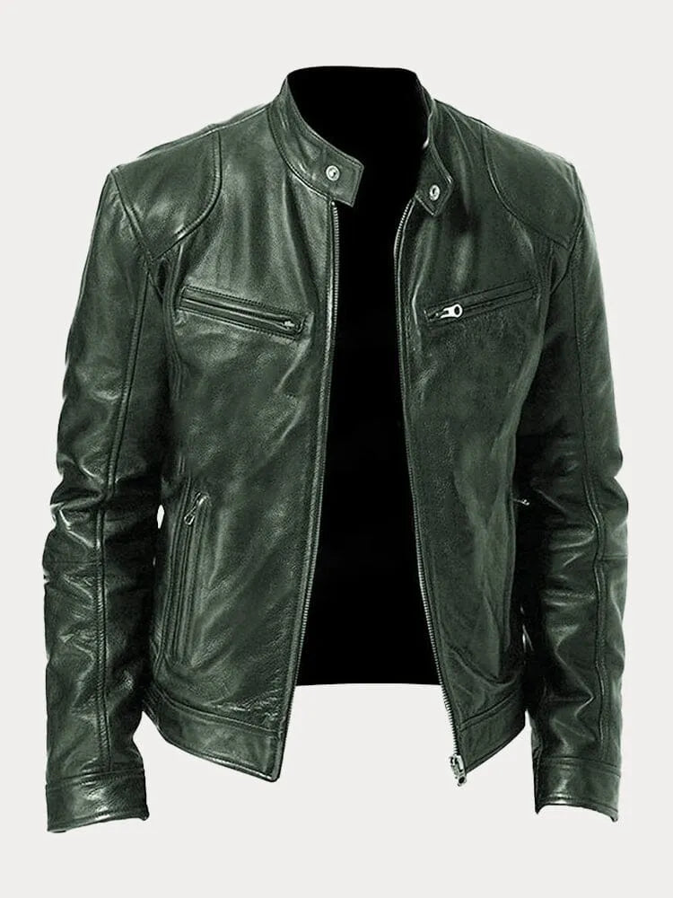 Tobias™ - Veste en cuir casual