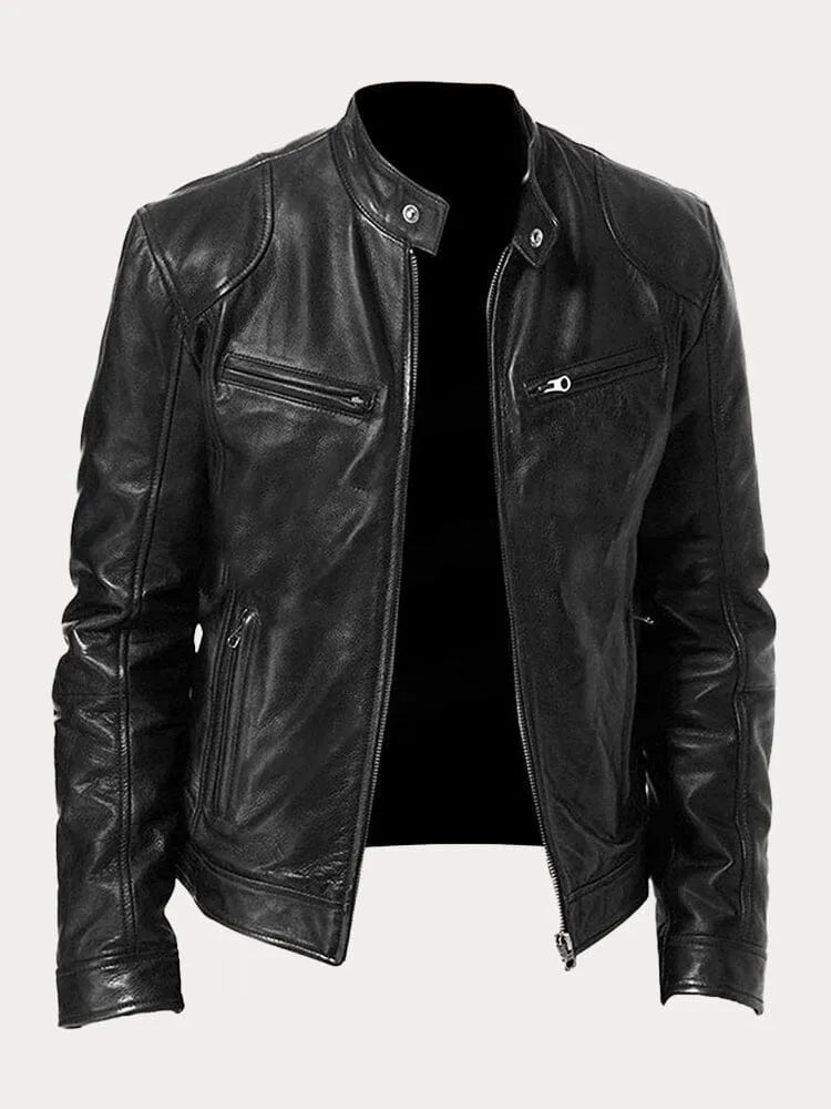 Tobias™ - Veste en cuir casual