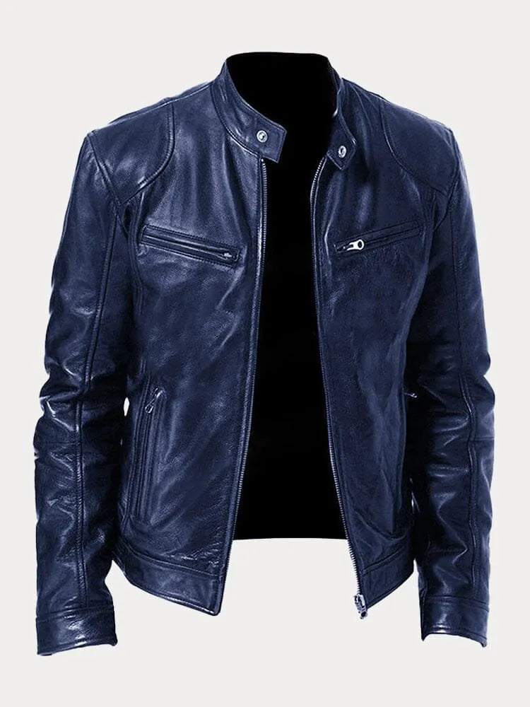Tobias™ - Veste en cuir casual