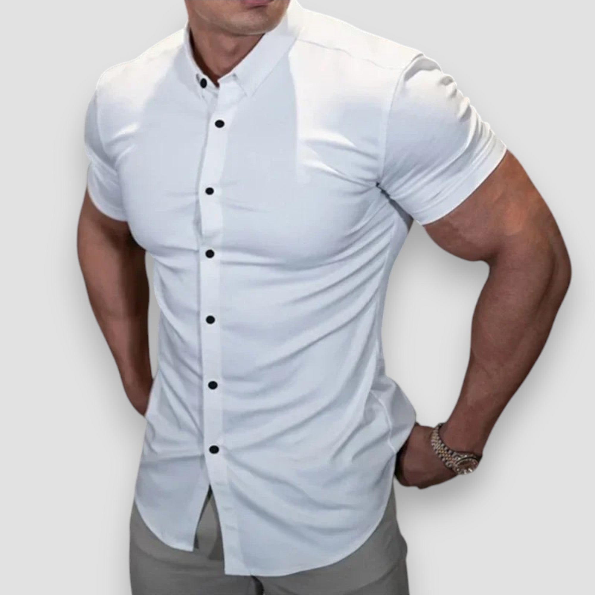 La Rochelle™ | Chemise de fitness à manches courtes