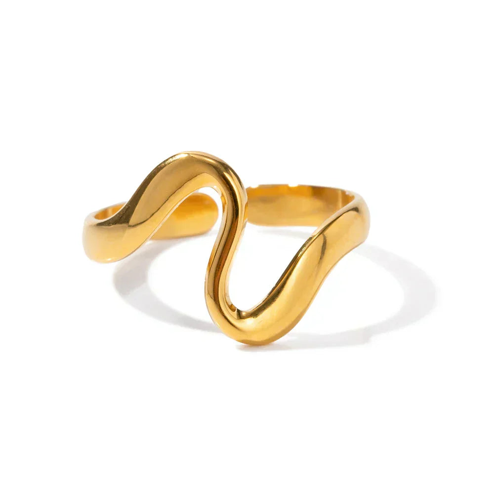 Aurélie | Bague Vague Minimaliste