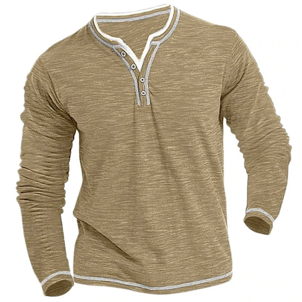 Denis™ | Chemise à manches longues avec décolleté en V