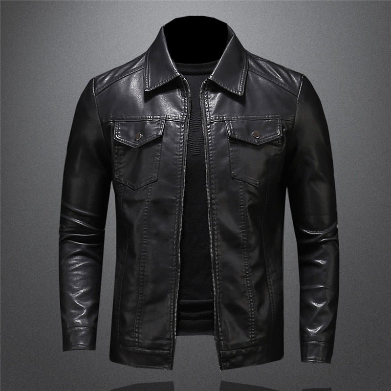 Simon | Veste en cuir pour homme, artisanale