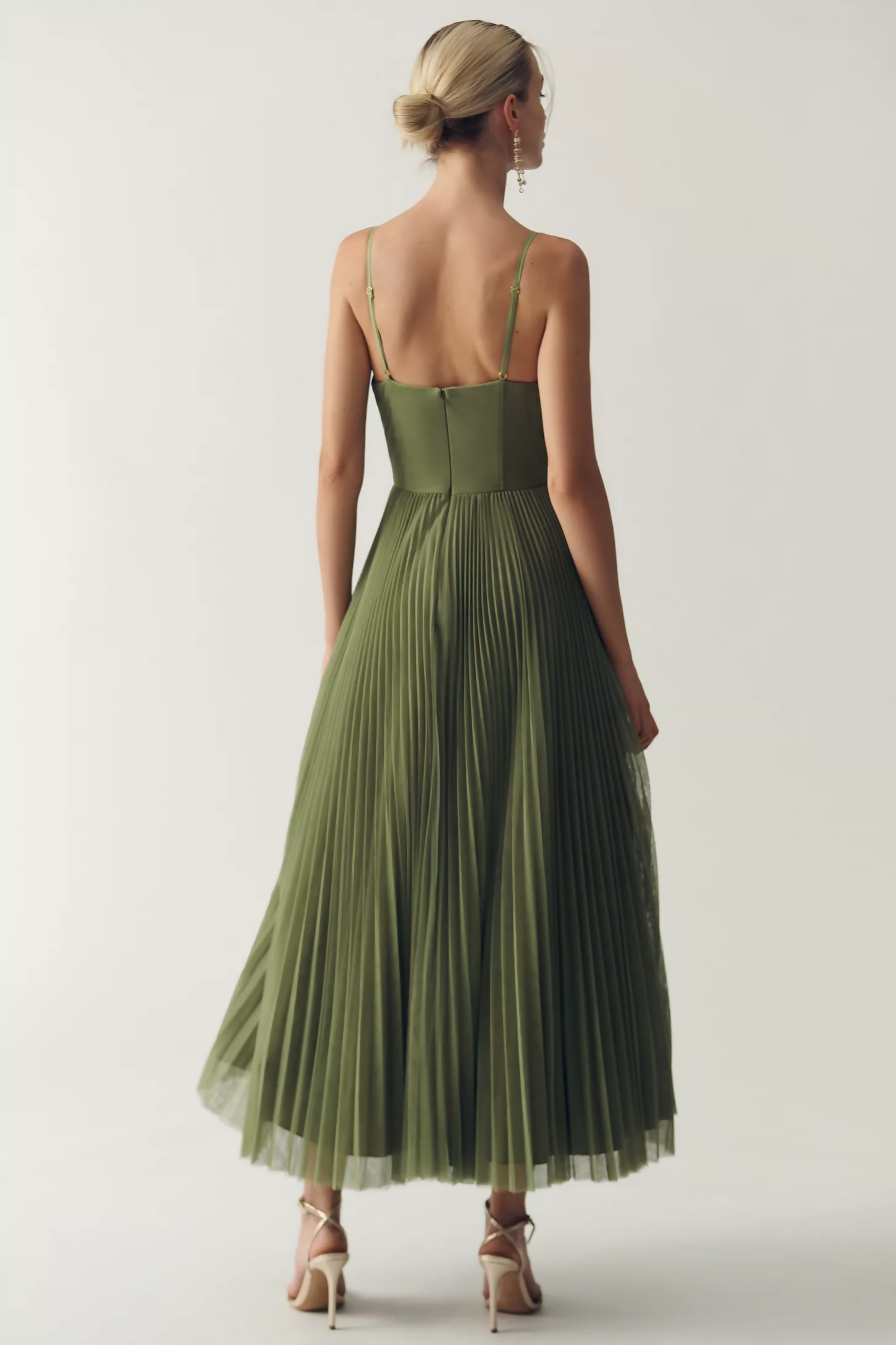 Robe Olivia dos ouvert | Vert