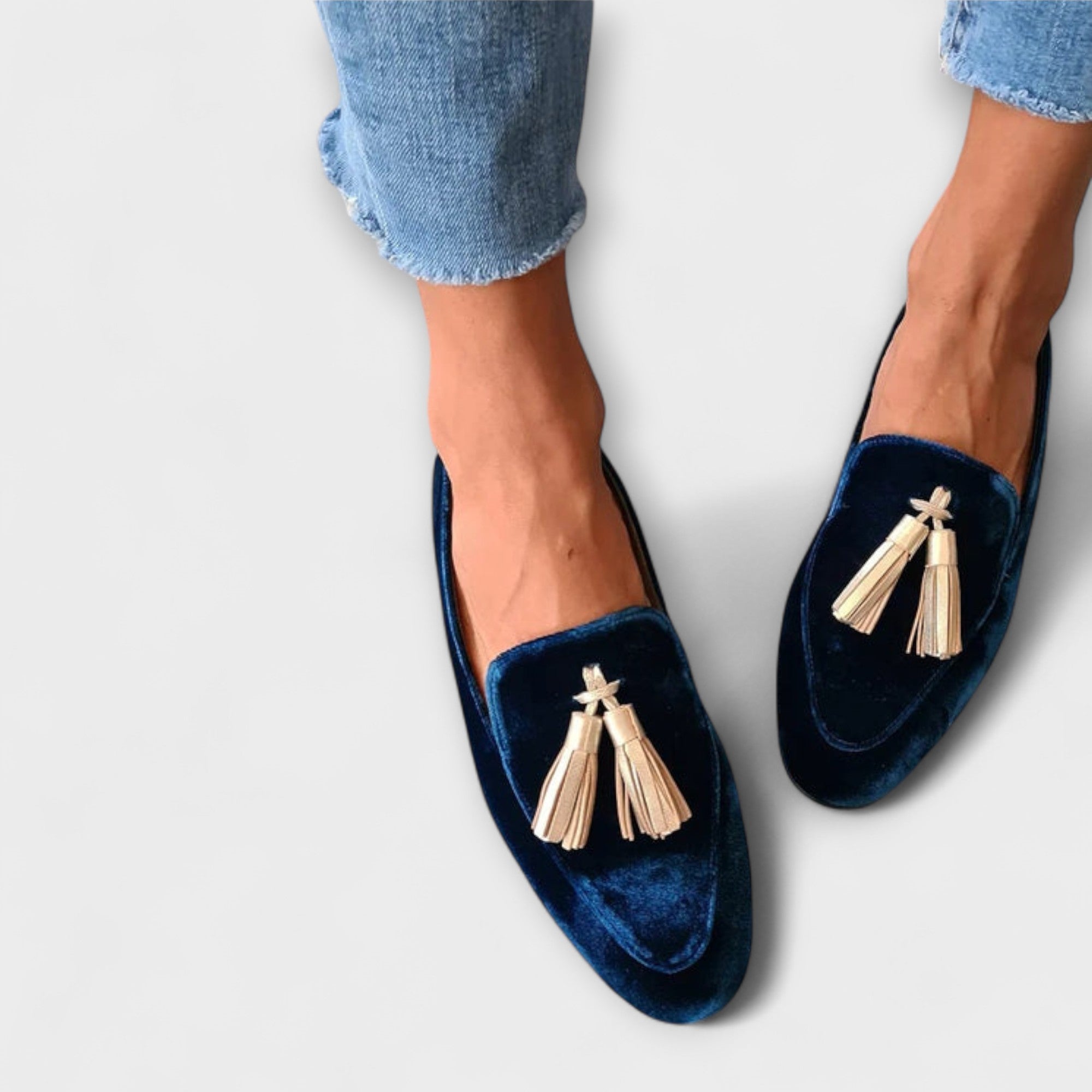 Quinnlyn – Mocassins vintage inspirés avec franges
