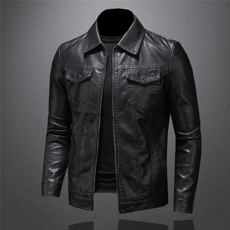 Simon | Veste en cuir pour homme, artisanale
